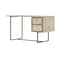 Armen Living Peridot 2 Drawer Desk in Natural Acacia Wood LCPEDENAT - alternate 1